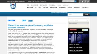 
                            7. Fibertel Zone renovó su portal de acceso y amplía sus puntos de ...