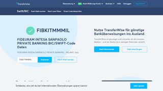 
                            12. FIBKITMMMIL BIC/SWIFT-Code - Banca Fideuram S.P.A. Italy ...