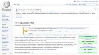 
                            8. Fibre Channel switch - Wikipedia