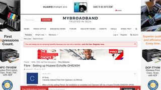 
                            9. Fibre : Setting up Huawei Echolife GH8240H | MyBroadband