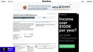 
                            10. FIBREHOODS (Pty) Ltd.: Private Company Information - Bloomberg