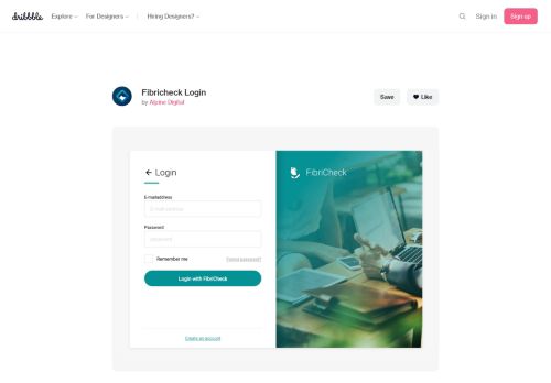 
                            12. Fibricheck Login by Gert Pellens | Dribbble | Dribbble