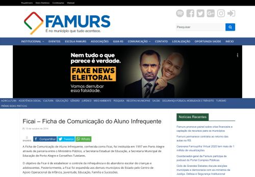 
                            10. Ficai – Ficha de Comunicação do Aluno Infrequente – FAMURS