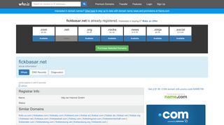 
                            3. fickbasar.net whois lookup - who.is