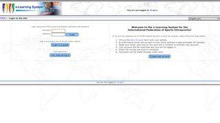 
                            13. FICS e-Learning System: Login to the site