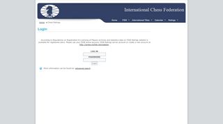 
                            5. FIDE Login required - FIDE Ratings