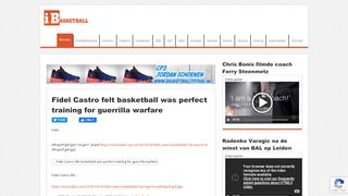 
                            11. Fidel Castro felt basketball was perfect training for guerrilla warfare ...