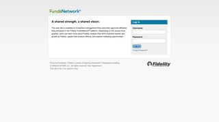 
                            5. Fidelity FundsNetwork: Log In