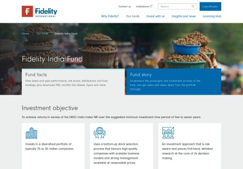 
                            13. Fidelity India Fund | Info & Charts | Fidelity Australia
