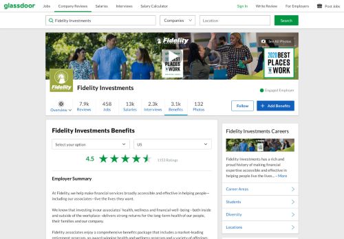 
                            9. Fidelity Investments Employee Benefits and Perks | Glassdoor