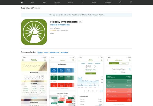 
                            9. Fidelity Investments on the App Store - iTunes - Apple