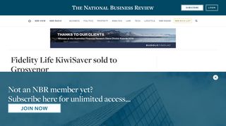 
                            12. Fidelity Life KiwiSaver sold to Grosvenor | The National Business ...