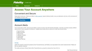 
                            7. Fidelity® Rewards Visa Signature® Card | Account Access