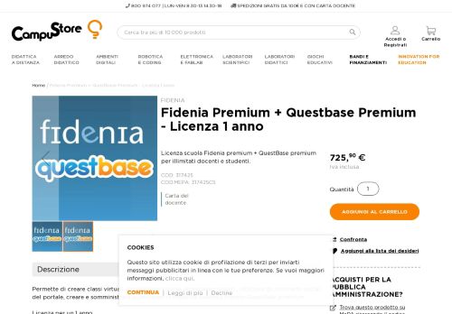 
                            10. Fidenia Premium + Questbase Premium - Licenza 1 anno - CampuStore