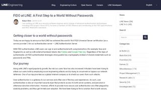 
                            9. FIDO at LINE: A First Step to a World Without Passwords - LINE ...