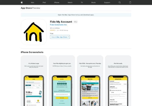 
                            6. Fido My Account on the App Store - iTunes - Apple