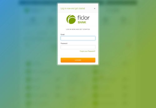 
                            5. Fidor Bank - Login