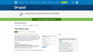 
                            11. Field Based Login | Drupal.org