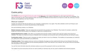 
                            10. Field Gibson Media - Cookie policy