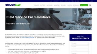 
                            3. Field Service For Salesforce - ServiceMax