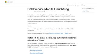 
                            3. Field Service Mobile Setup (Dynamics 365 for Customer Engagement ...