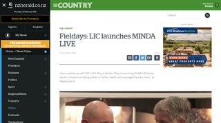 
                            9. Fieldays: LIC launches MINDA LIVE - NZ Herald Video