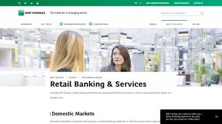 
                            11. Fields of activity : retail banking and services - BNP Paribas