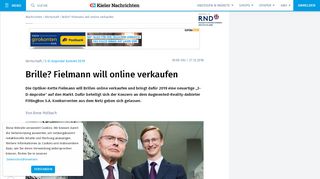 
                            10. Fielmann will Brillen online verkaufen - 3-D-Anprobe kommt 2019