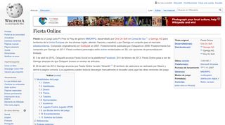 
                            12. Fiesta Online - Wikipedia, la enciclopedia libre