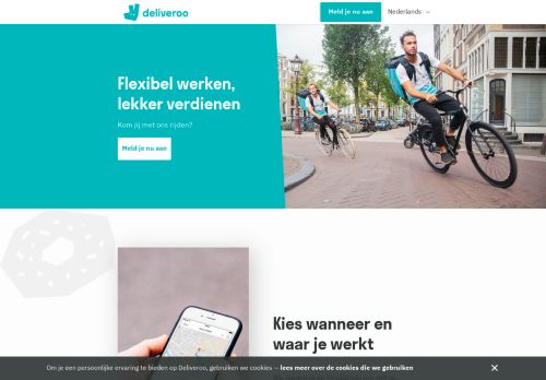 
                            3. Fiets mee - Kom je met ons bezorgen! - Deliveroo