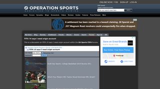 
                            7. FIFA 14 says I need origin account - Operation Sports Forums