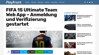 
                            4. FIFA 15 Ultimate Team Web App – Anmeldung und Verifizierung ...