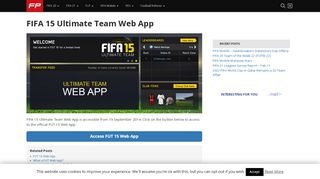 
                            1. FIFA 15 Ultimate Team Web App – FIFPlay