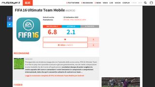 
                            11. FIFA 16 Ultimate Team Mobile - Android - Multiplayer.it