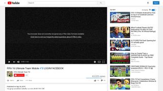 
                            8. FIFA 16 Ultimate Team Mobile #วิธี LOGIN FACEBOOK - YouTube