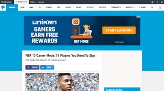 
                            12. FIFA 17 Career Mode: 11 Players You Need To Sign - WhatCulture.com