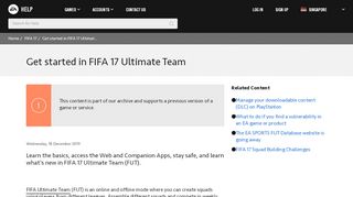 
                            4. FIFA 17 - Get started in FIFA 17 Ultimate Team - EA Help - Electronic Arts