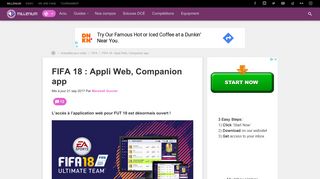
                            10. FIFA 18 : Appli Web, Companion app - Millenium