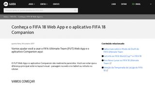 
                            3. FIFA 18 - Conheça o FIFA 18 Web App e o aplicativo FIFA 18 ...