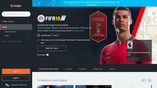 
                            1. FIFA 18 for PC | Origin