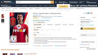 
                            8. FIFA 18 - Standard Edition - [Nintendo Switch]: Amazon.de: Games