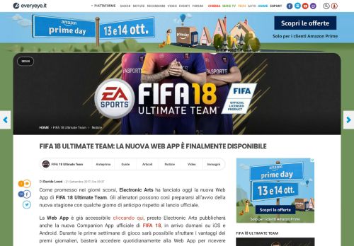 
                            8. FIFA 18 Ultimate Team: la nuova Web App è finalmente disponibile