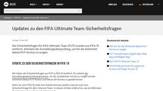 
                            13. FIFA 18 - Updates zu den FIFA Ultimate Team-Sicherheitsfragen
