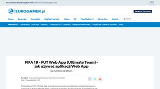 
                            11. FIFA 19 - FUT Web App (Ultimate Team) - jak używać aplikacji Web ...