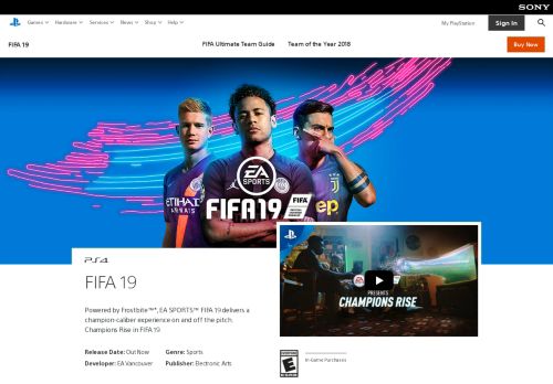 
                            10. FIFA 19 Game | PS4 - PlayStation