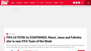 
                            11. FIFA 19 TOTW 14 CONFIRMED: Team of the Week REVEALED - new ...