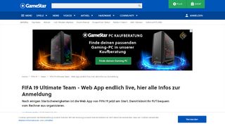 
                            8. FIFA 19 Ultimate Team - Web App endlich live, alle Infos zur Anmeldung