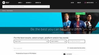 
                            7. FIFA Mobile Help - EA Help - Electronic Arts