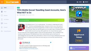 
                            8. 'FIFA Mobile Soccer' Resetting Guest Accounts, Here's What NOT to ...