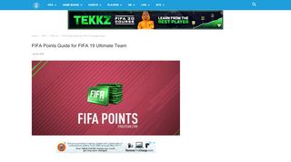 
                            3. FIFA Points Guide for FIFA 19 Ultimate Team